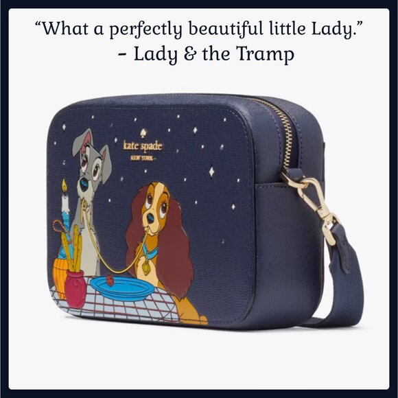 NWT Kate Spade Crossbody Camera Bag New York Lady And The Tramp Disney KH617 - Picture 7 of 12
